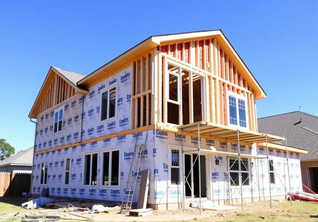 Two-story rear addition