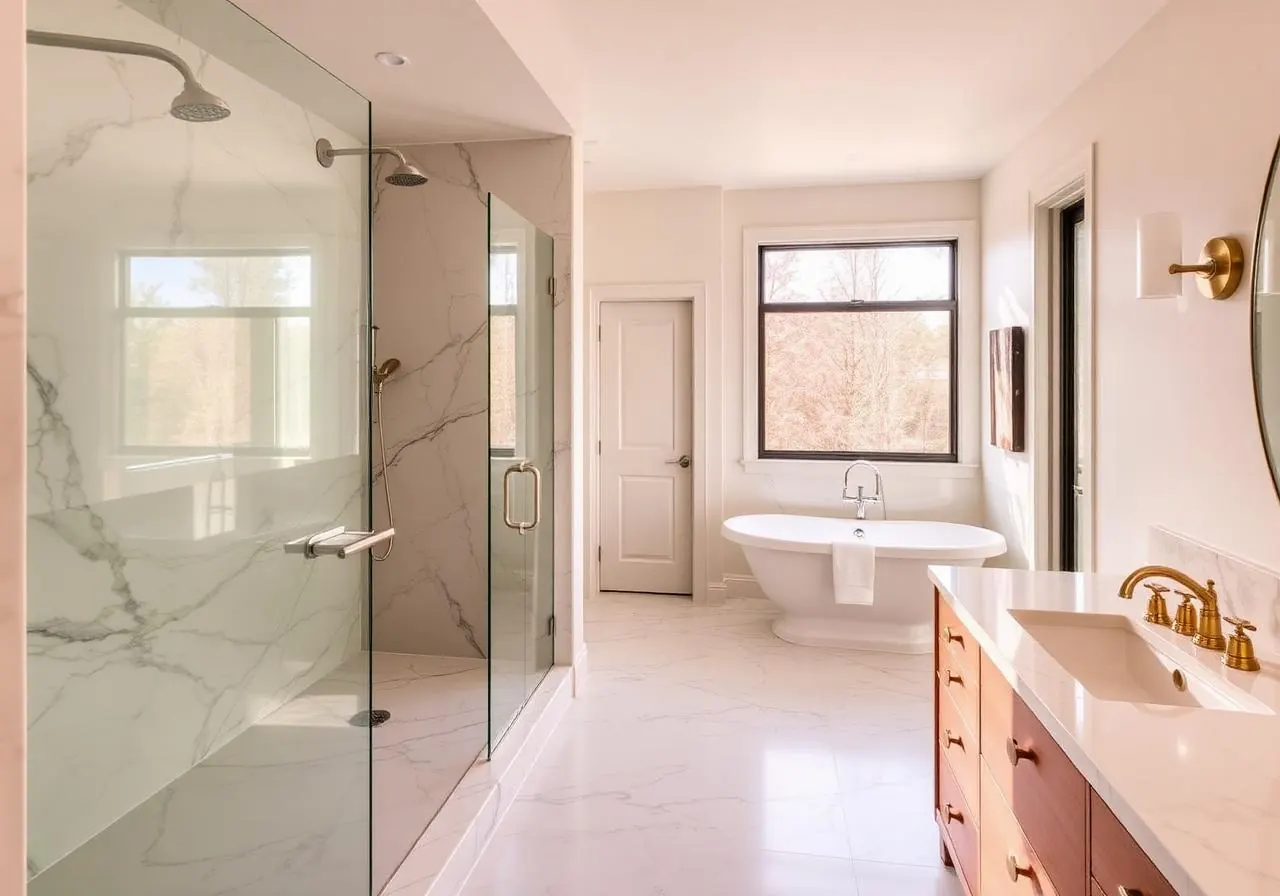 Spa-style master bath