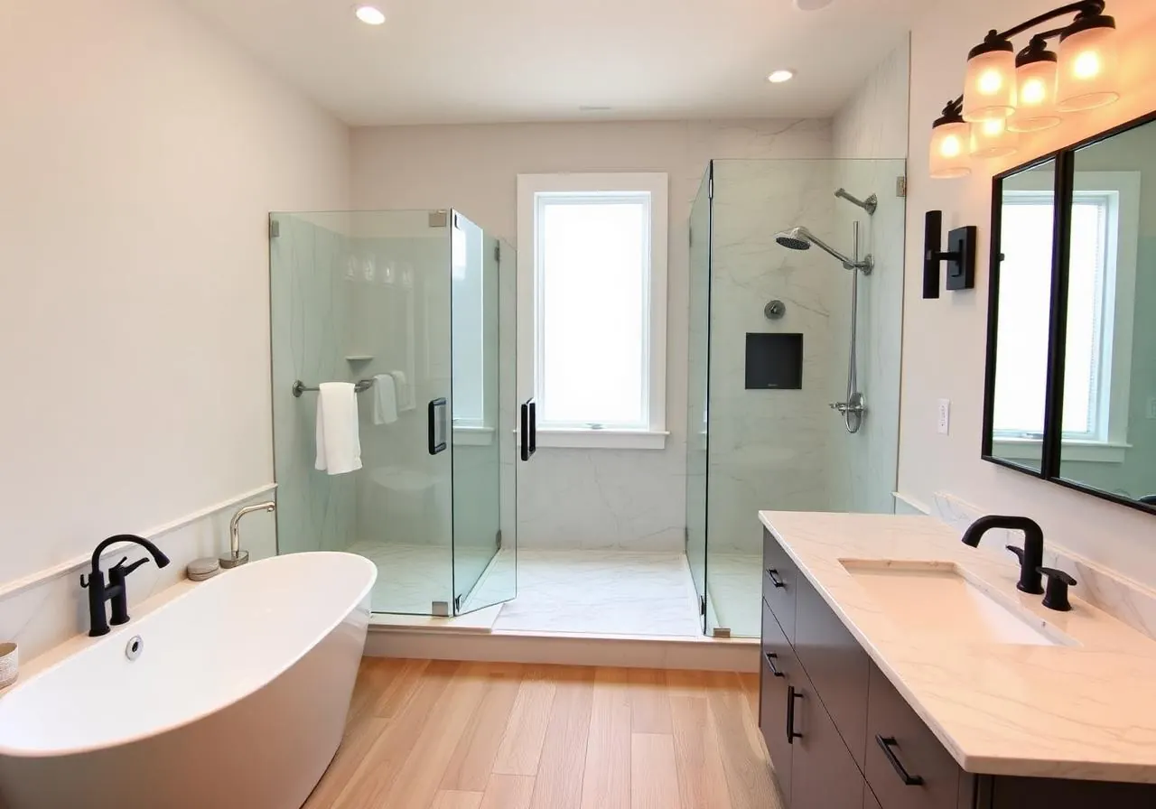 Hers & his bath remodel